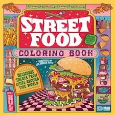 Street Food Coloring Book